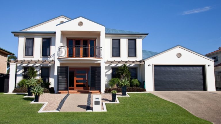 Modern 2 Story White Home