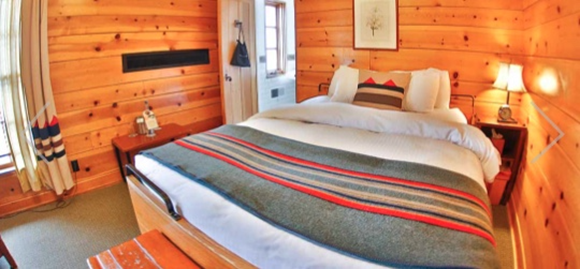 Wood Paneled Cozy Bedroom