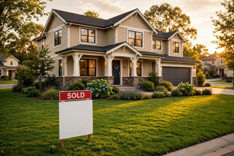 Home with SOLD sign — selling your home in Salem, Oregon